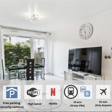 Apart-Chic-Les-Ulis With Balcon, Terrasse And Parking Лез Улис Екстериор снимка